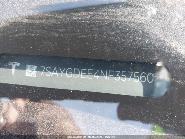 2022 TESLA MODEL Y 7SAYGDEE4NF357560 Photo 8