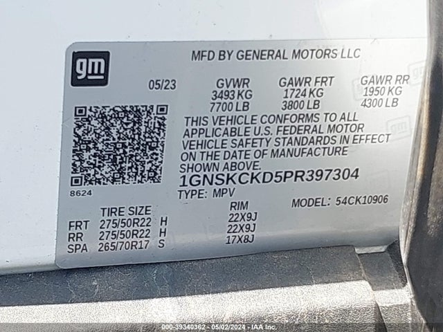 Chevrolet Suburban 4wd Lt 2023 1GNSKCKD5PR397304 Image 9