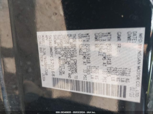 5N1AL0MN0FC520168 Infiniti QX60