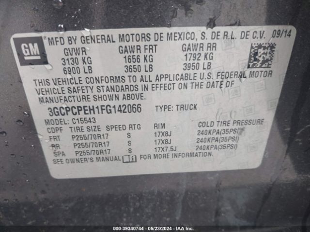 3GCPCPEH1FG142066 Chevrolet Silverado 1500 Ls
