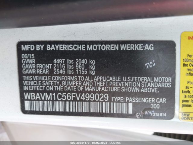 WBAVM1C56FV499029 BMW X1 Sdrive28i