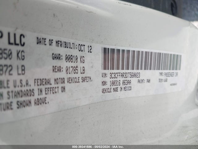 2013 FIAT 500 3C3CFFAR3DT560023 Photo 8