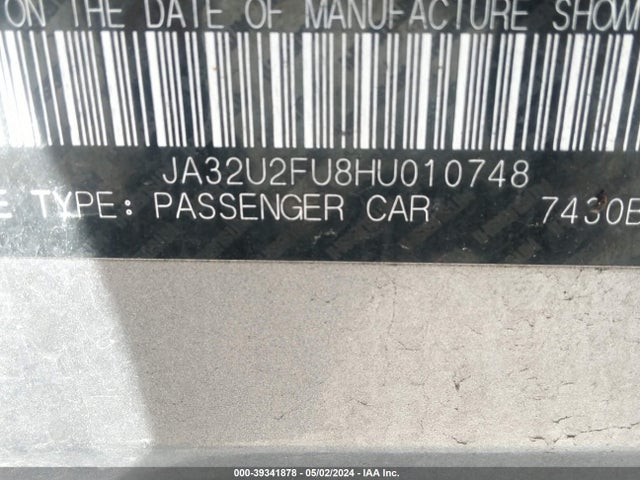 Mitsubishi Lancer Le 2017 JA32U2FU8HU010748 Image 9