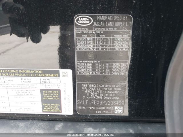SALEJ7EX9P2236428 Land Rover Defender 110 S