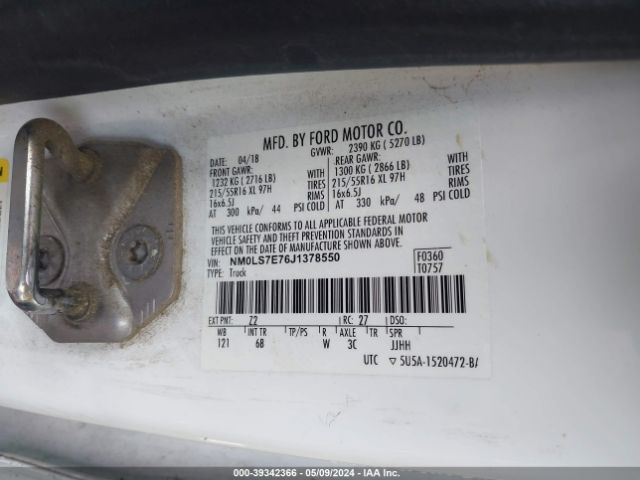NM0LS7E76J1378550 Ford Transit Connect Xl