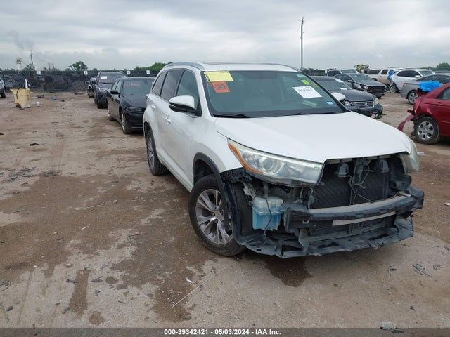 Toyota Highlander Xle V6 2015 5TDKKRFH4FS074239 zdjęcie główne