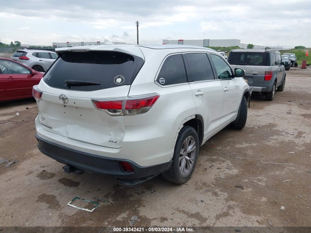 Toyota Highlander Xle V6 2015 5TDKKRFH4FS074239 Image 4