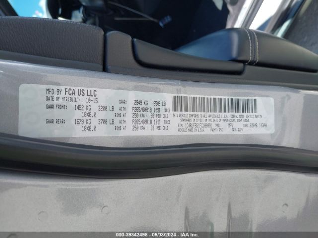 1C4RJFBG1FC186091 Jeep Grand Cherokee Limited
