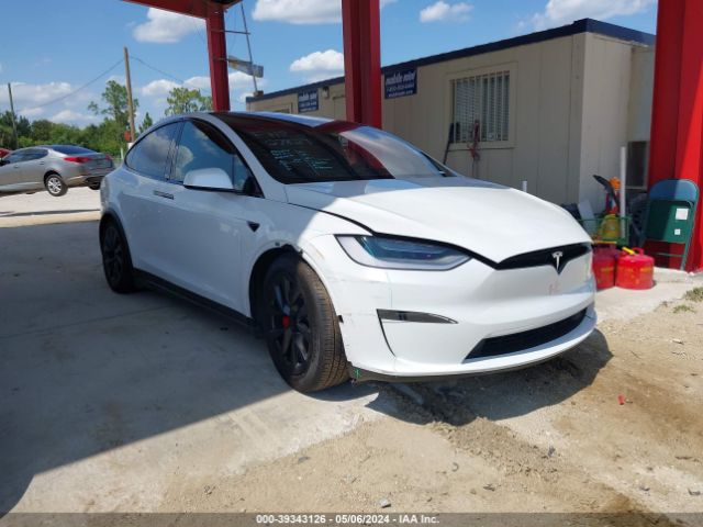 2023 Tesla Model X Plaid Tri Motor All-wheel Drive მანქანა იყიდება აუქციონზე, vin: 7SAXCBE64PF399363, აუქციონის ნომერი: 39343126