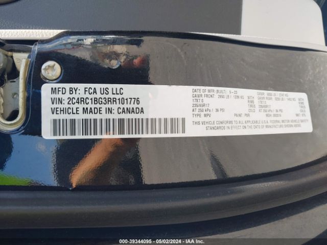 2024 CHRYSLER PACIFICA 2C4RC1BG3RR101776 Photo 8