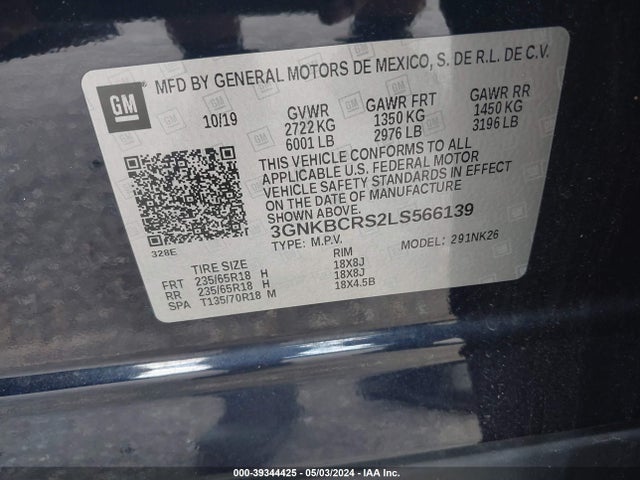 Chevrolet Blazer Fwd 2lt 2020 3GNKBCRS2LS566139 Image 9
