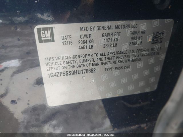 1G4ZP5SS9HU178682 Buick Lacrosse Essence