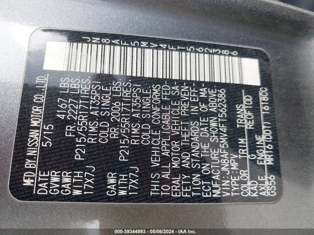Nissan JUKE S 2015 JN8AF5MV4FT562386 Image 9