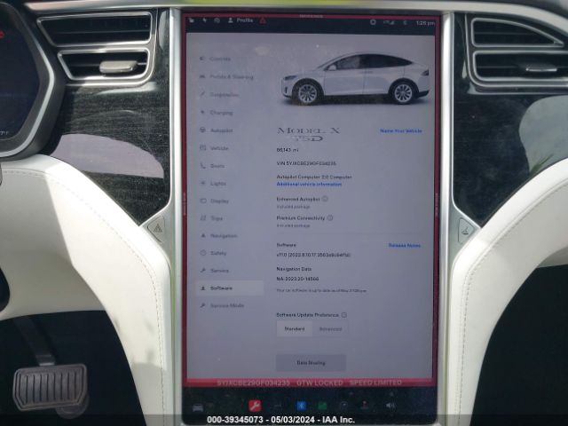 5YJXCBE29GF034235 Tesla Model X 60d/70d/75d/90d/p100d