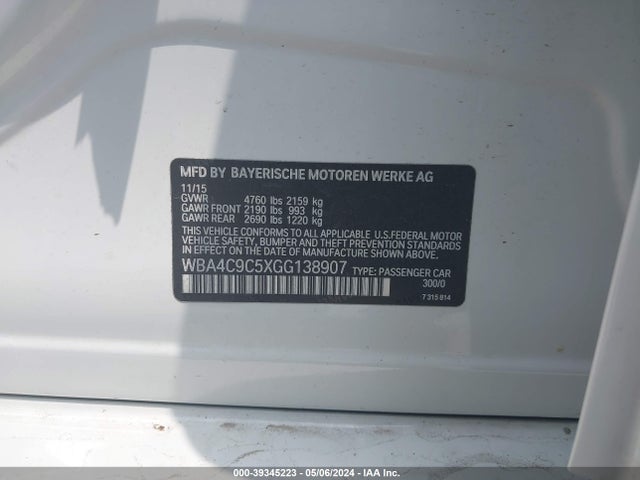 WBA4C9C5XGG138907 BMW 428i Gran Coupe Xdrive