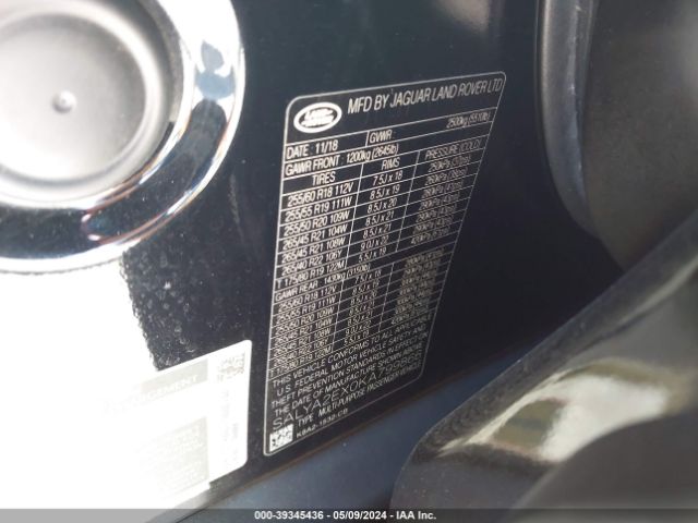 SALYA2EX0KA799866 Land Rover Range Rover Velar P250