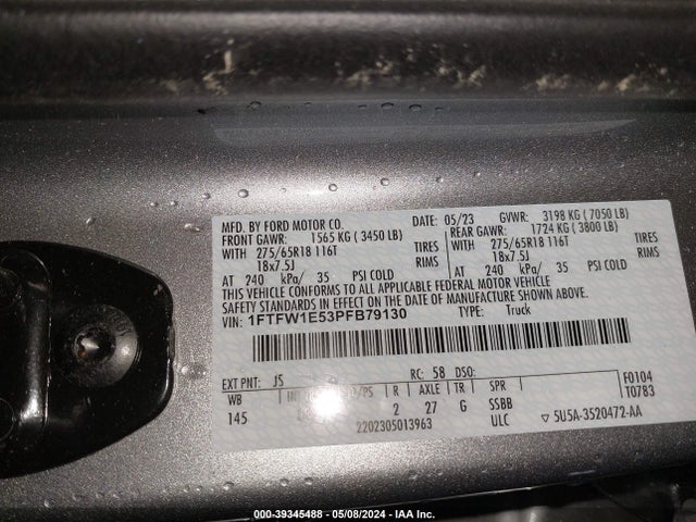 Ford F-150 Xlt 2023 1FTFW1E53PFB79130 Image 9