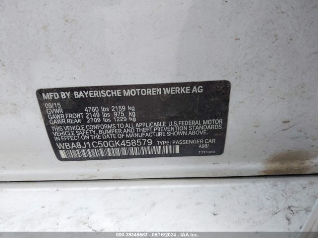 WBA8J1C50GK458579 BMW 328d Xdrive