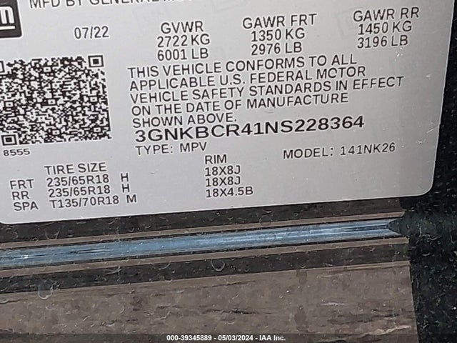 Chevrolet Blazer Fwd 2lt 2022 3GNKBCR41NS228364 Image 9