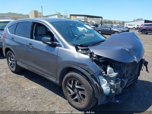 2016 Honda Cr-v Se მანქანა იყიდება აუქციონზე, vin: 5J6RM4H49GL058718, აუქციონის ნომერი: 39346234