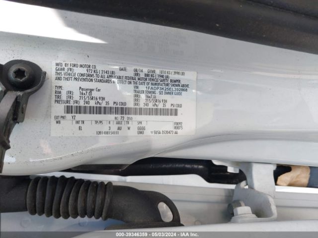 1FADP3K25EL392868 Ford FOCUS SE