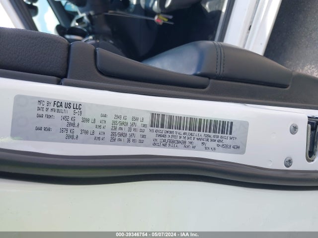 1C4RJFBG6KC804208 Jeep Grand Cherokee Limited X 4x4