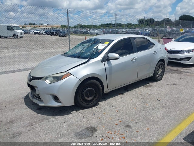 Toyota COROLLA L 2014 2T1BURHE2EC144468 Image 2
