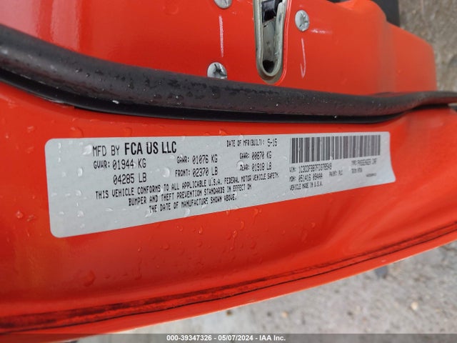 Dodge DART SXT 2015 1C3CDFBB7FD378549 Image 9