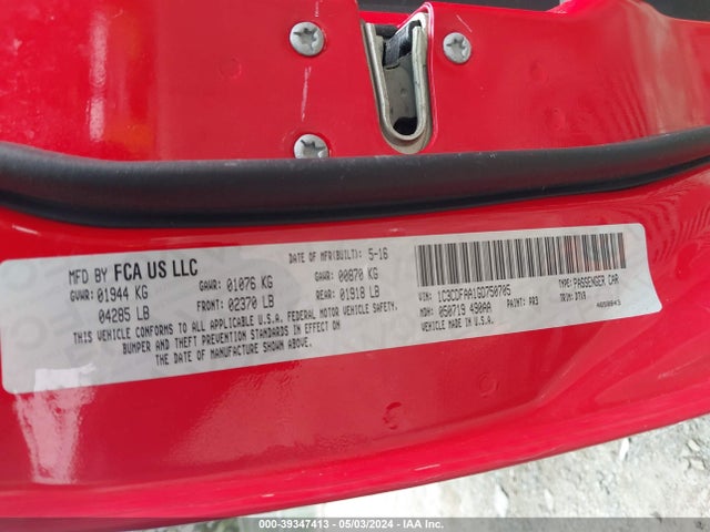 Dodge DART SE 2016 1C3CDFAA1GD750705 Image 9