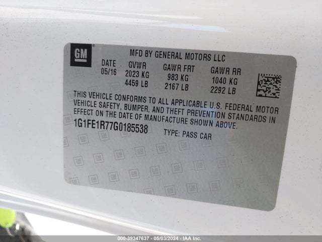 Chevrolet Camaro 1ss 2016 1G1FE1R77G0185538 Image 9