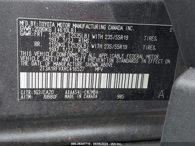 Toyota Rav4 Xle Premium 2024 2T3A1RFVXRC416527 Image 9