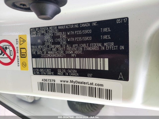 2T2ZZMCA9HC068271 Lexus Rx 350 F Sport