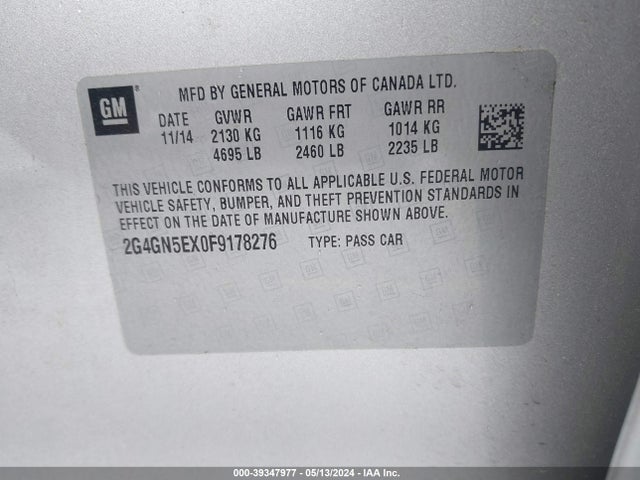 2G4GN5EX0F9178276 Buick Regal Turbo/e-assist Premium I