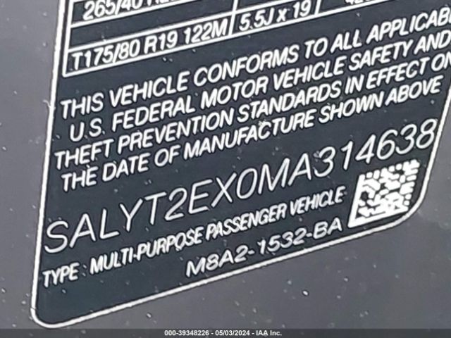 SALYT2EX0MA314638 Land Rover Range Rover Velar P250 R-dynamic S