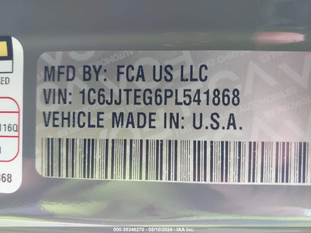 Jeep Gladiator Mojave 4x4 2023 1C6JJTEG6PL541868 Image 9