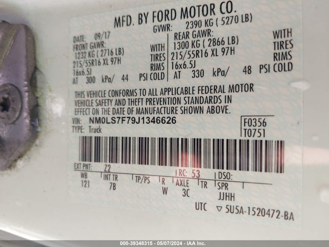 Ford Transit Connect Xlt 2018 NM0LS7F79J1346626 Image 9