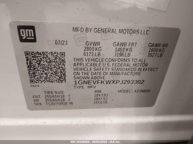 Chevrolet Traverse Awd Ls 2023 1GNEVFKWXPJ293302 Image 9