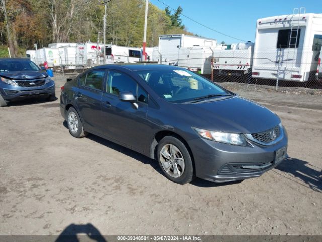 Auction sale of the 2013 Honda Civic Lx, vin: 2HGFB2F50DH589654, lot number: 39348501