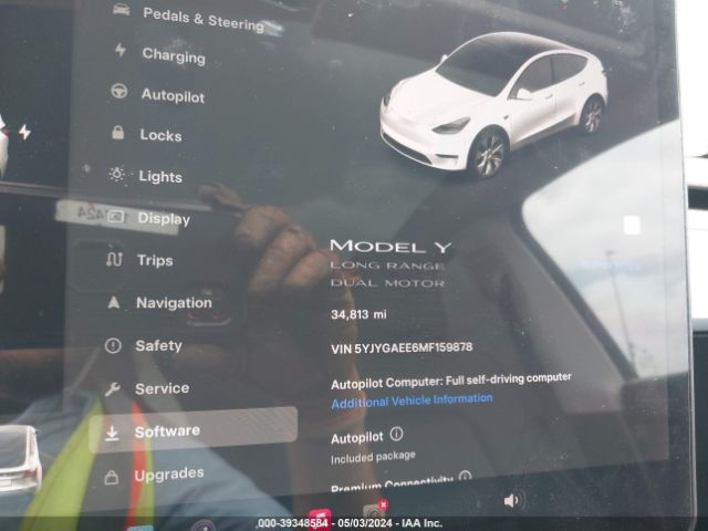 5YJYGAEE6MF159878 Tesla Model Y Long Range Dual Motor All-wheel Drive