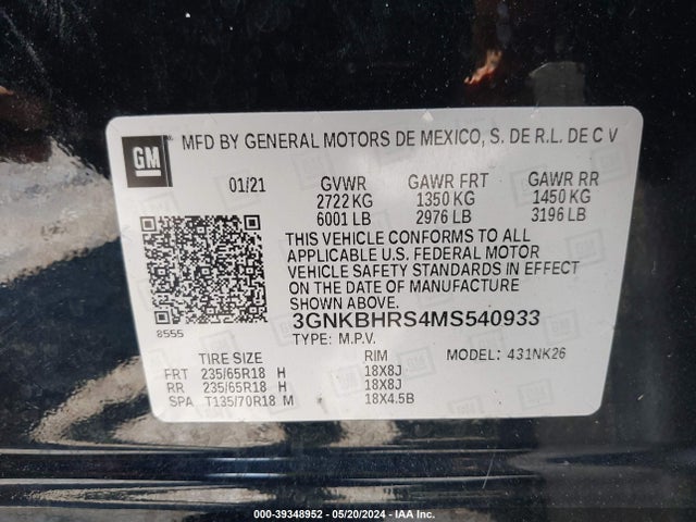 Chevrolet Blazer Awd 2lt 2021 3GNKBHRS4MS540933 Image 9