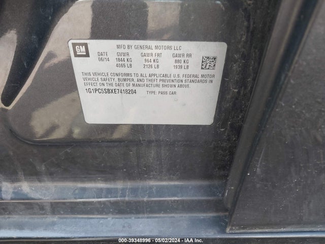 Chevrolet Cruze 1lt Auto 2014 1G1PC5SBXE7418204 Image 9