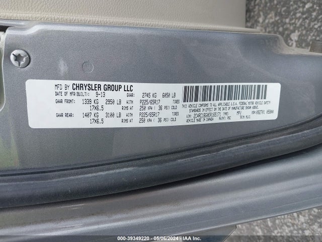 2C4RC1BG0ER165171 Chrysler Town & Country Touring