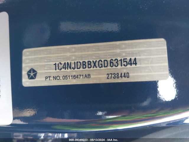 Jeep Compass Sport 2016 1C4NJDBBXGD631544 Image 9