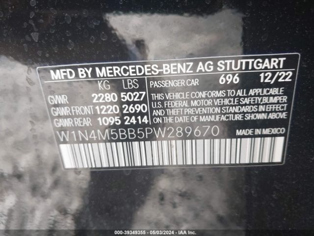 2023 MERCEDES-BENZ AMG GLB 35 W1N4M5BB5PW289670 Photo 8