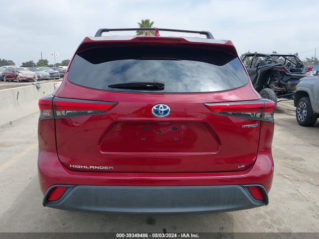 5TDZARAH6LS503319 Toyota Highlander Hybrid Le