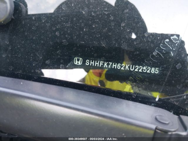SHHFK7H62KU225285 Honda CIVIC EX