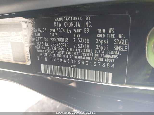 KIA Sportage Sx 2024 5XYK43DF9RG197884 Image 9
