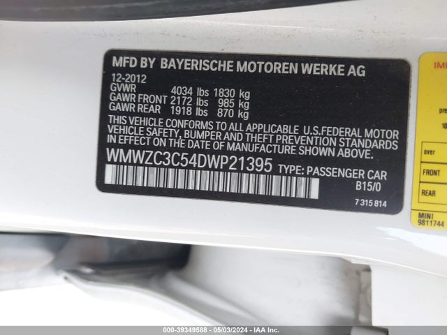 2013 MINI COUNTRYMAN WMWZC3C54DWP21395 Photo 8