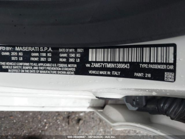 ZAM57YTM6N1389643 Maserati Ghibli Modena Q4