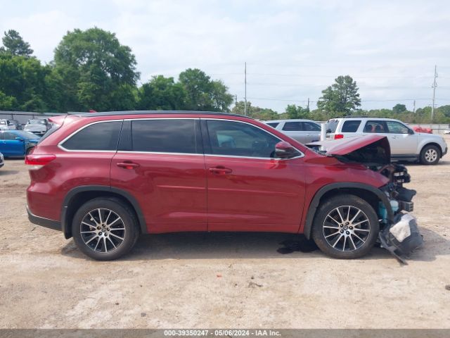 5TDKZRFH1JS288223 Toyota Highlander Se